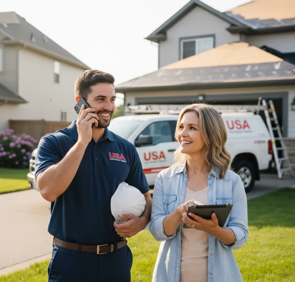 USA Roof Repair Experts customer support in Boulevard